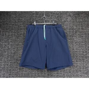 Myles Make Moves Everyday Shorts Mens Large Blue Elastic Waist Active Sports